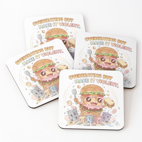 Item preview, Overeating But Make It Violent – Buffet Kaiju Kawaii Monster designed and sold by Snackwear Apparel.