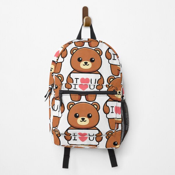 Item preview, I ❤️ U Bear Holding Sign Design with Cute Cartoon Style and Love Message designed and sold by SplashTastic.