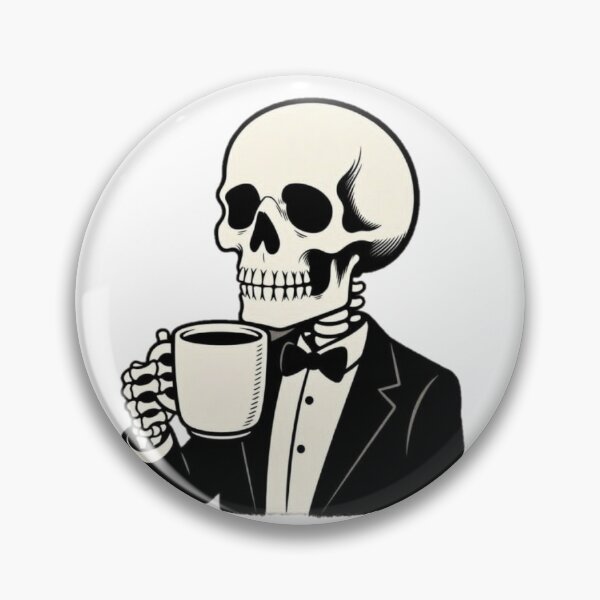 Item preview, Skeleton with coffee  designed and sold by Thevengefulone.
