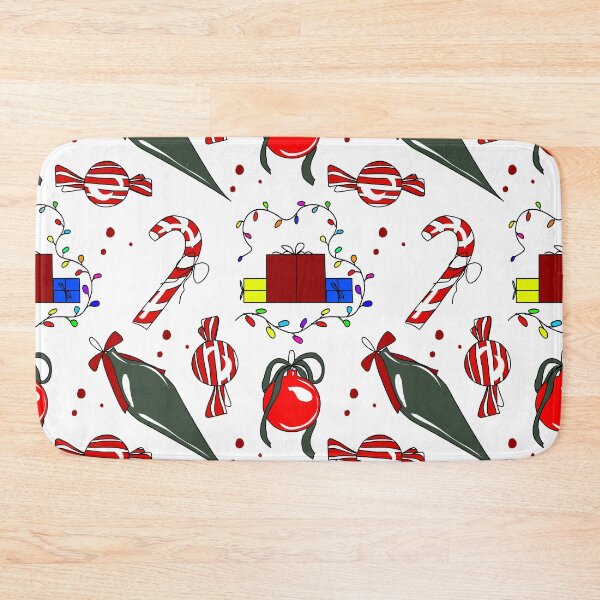 Item preview, Christmas Candy Seamless Pattern, Holiday Sweets Background, CandyCane & Gift designed and sold by dreamseller88.