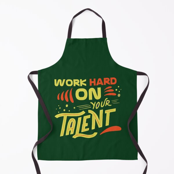 Item preview, Work Hard On Your Talent | Discipline, Effort & Skill Development Quote designed and sold by Maltachi Designs.