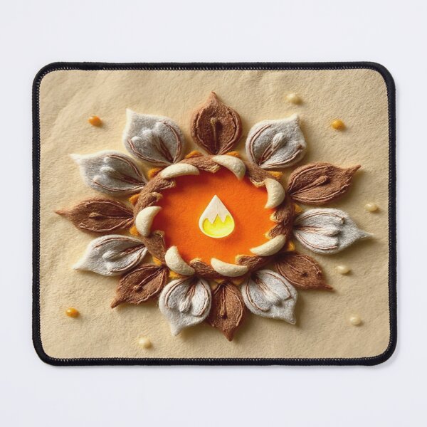 Item preview, Japandi Felt Candle Glow Atmosphere designed and sold by MusicSoulMystics.