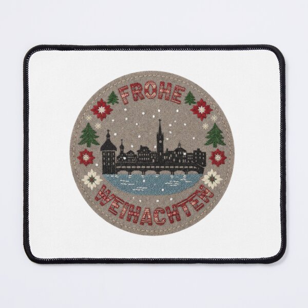 Item preview, Lucerne Frohe Weihnachten Alpine Felt Xmas Emblem designed and sold by Imaginarium of Chaos falcon88 .