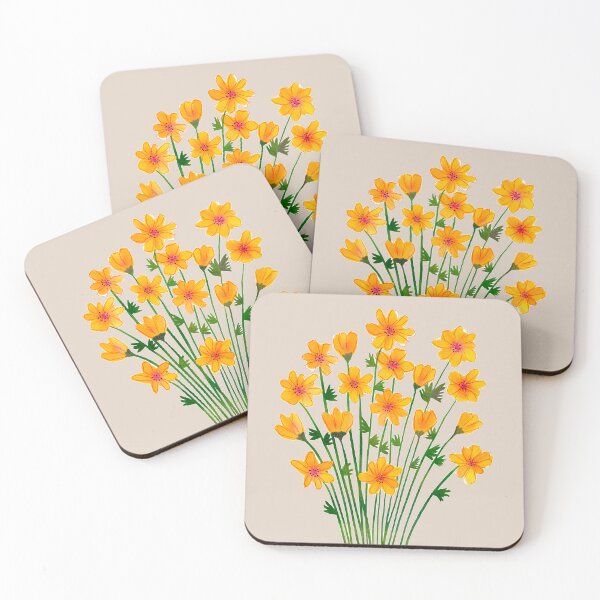Item preview, Yellow watercolor buttercup flowers  designed and sold by Petra Lang.