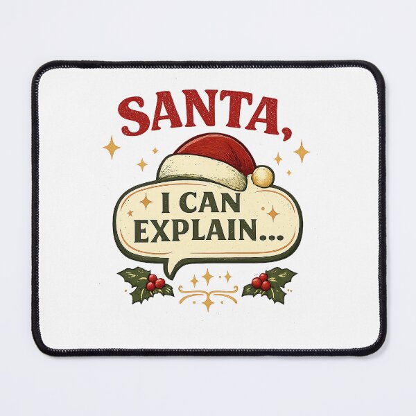 Item preview, Santa, I Can Explain… - Funny Vintage Christmas Design designed and sold by Work Life Tees.