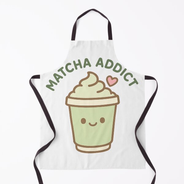 Item preview, Matcha Addict – Cute Kawaii Matcha Latte Design designed and sold by NitkiStudio.