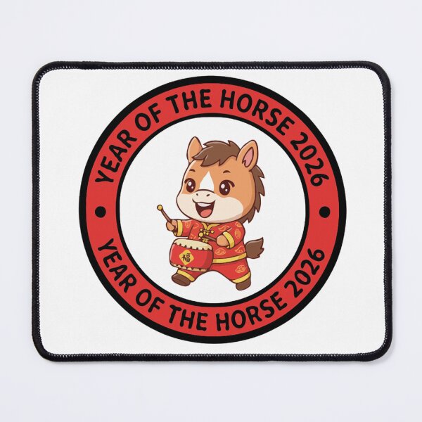 Item preview, Cute Year of the Horse Cartoon | Kawaii Zodiac Year of the Horse 2026 designed and sold by The Real Life Symphony.