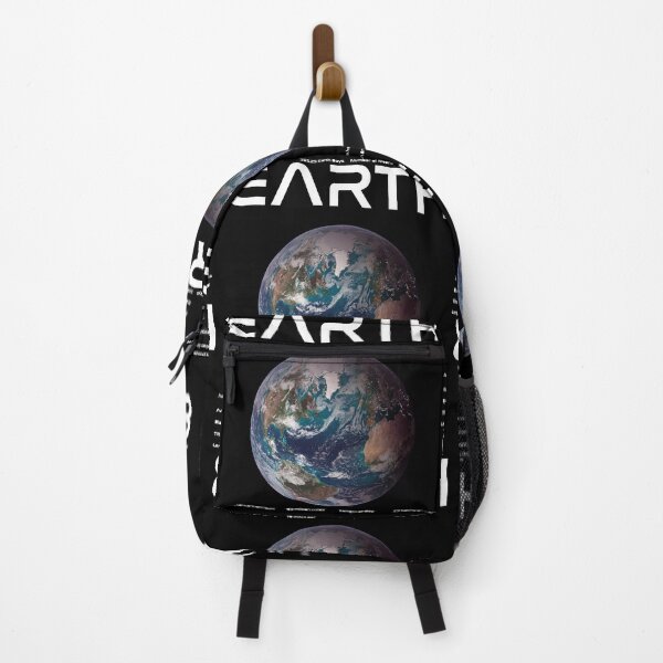 Item preview, Earth Solar System Nasa Picture and Stats Card Astronomy Space Science Teacher White Text designed and sold by MathWare MathClips.