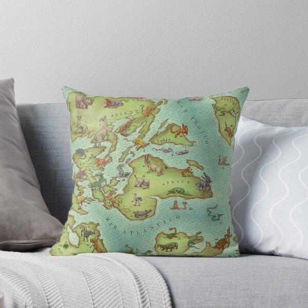 Item preview, PALEOGENE PERIOD. Medieval Bestiary World Map designed and sold by Mario Lanzas.