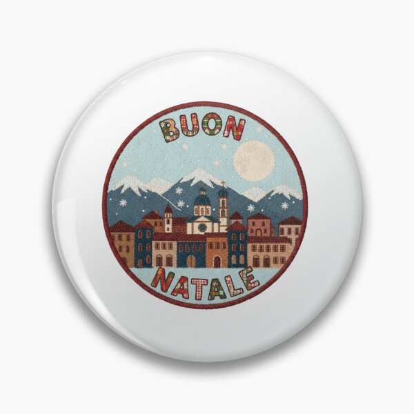 Item preview, Lugano Buon Natale Swiss-Italian Embroidered Felt Patch designed and sold by Imaginarium of Chaos falcon88 .