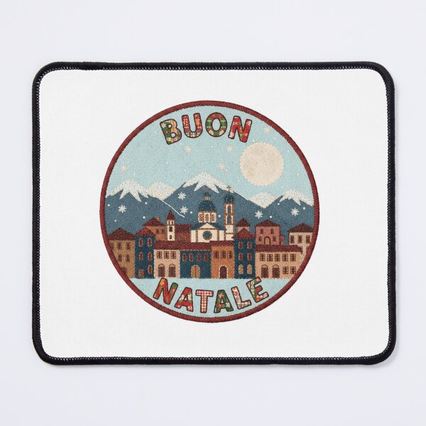 Item preview, Lugano Buon Natale Swiss-Italian Embroidered Felt Patch designed and sold by Imaginarium of Chaos falcon88 .