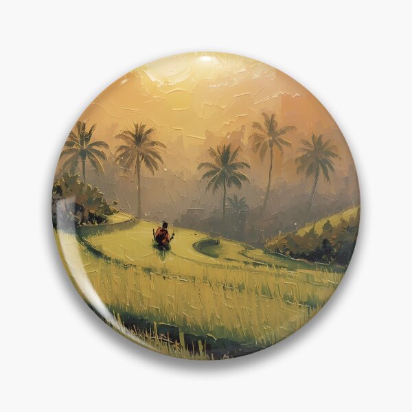 Item preview, Bali Golden Rice Fields Sunrise designed and sold by RkskArt.