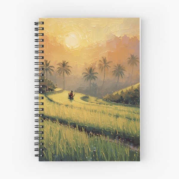 Item preview, Bali Golden Rice Fields Sunrise designed and sold by RkskArt.