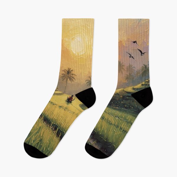 Item preview, Bali Golden Rice Fields Sunrise designed and sold by RkskArt.