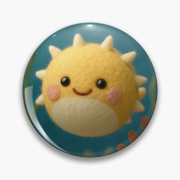 Item preview, Sunny the Puffer Fish of Cuddlefish Cove  designed and sold by CuddleFish Creations.