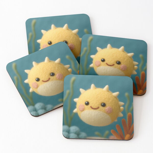 Item preview, Sunny the Puffer Fish of Cuddlefish Cove  designed and sold by CuddleFish Creations.