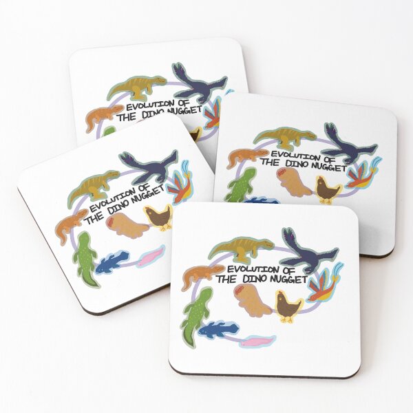 Item preview, evolution of the dinosaur chicken nugget designed and sold by theodoesntdraw.