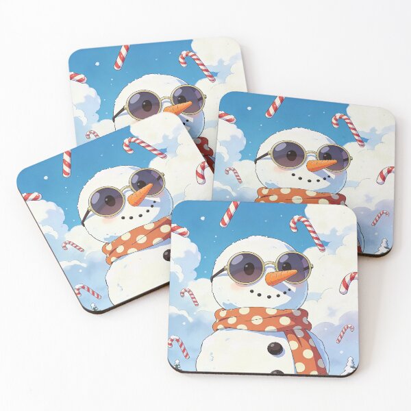 Item preview, Cool Snowman with Sunglasses and Candy Cane Rain - Funny Christmas Holiday Vibe designed and sold by Everyday Epics.