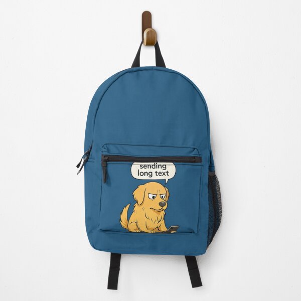 Item preview, Sending Long Text Funny Dog Meme Illustration designed and sold by Brainy Bites19.