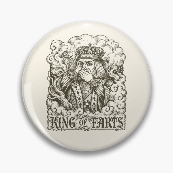 Item preview, King Of Farts Funny Medieval Vintage Farting designed and sold by Y-Vibes.