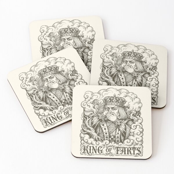 Item preview, King Of Farts Funny Medieval Vintage Farting designed and sold by Y-Vibes.