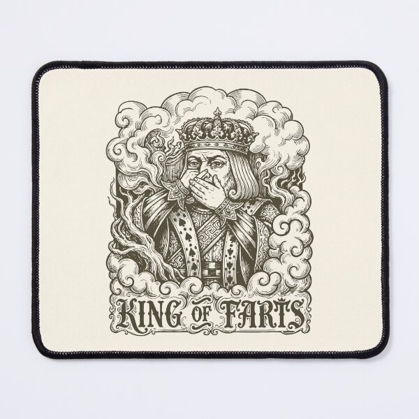 Item preview, King Of Farts Funny Medieval Vintage Farting designed and sold by Y-Vibes.