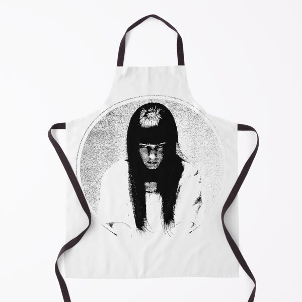 Item preview, Heavy contrast, grainy texture of haunting monochrome portrait of a mysterious female figure designed and sold by grande76.