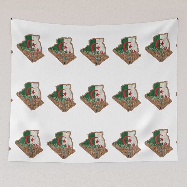 Item preview, Algeria Crochet Flag Patch designed and sold by danadino3.