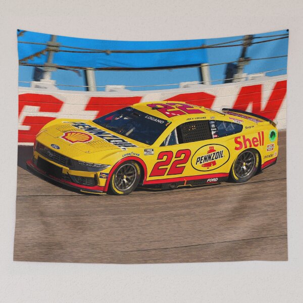Item preview, Joey Logano racing his 2025 Nascar Cupcar abstract designed and sold by Rodissimus1984.