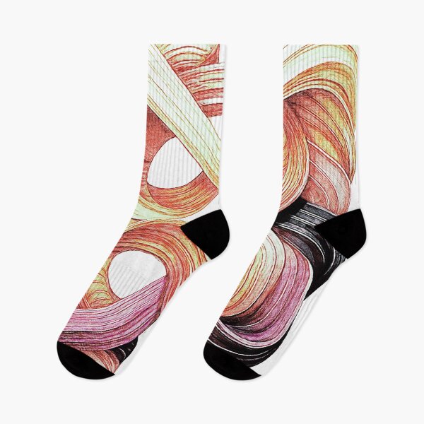 Item preview, Retro Organic Knot – Abstract Woven Ribbons in Warm Tones designed and sold by Hen-C-Art.