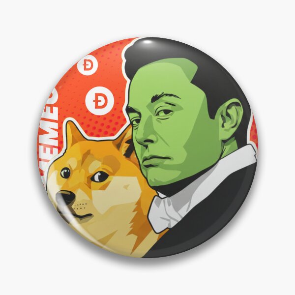Item preview, Elon Musk Dogecoin Meme King Pop Art | MEMECOIN (Doge Army HODL - To The Moon Solana Meme Art) designed and sold by FashionTraders.