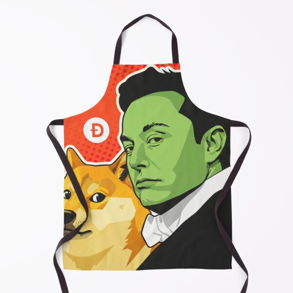 Item preview, Elon Musk Dogecoin Meme King Pop Art | MEMECOIN (Doge Army HODL - To The Moon Solana Meme Art) designed and sold by FashionTraders.