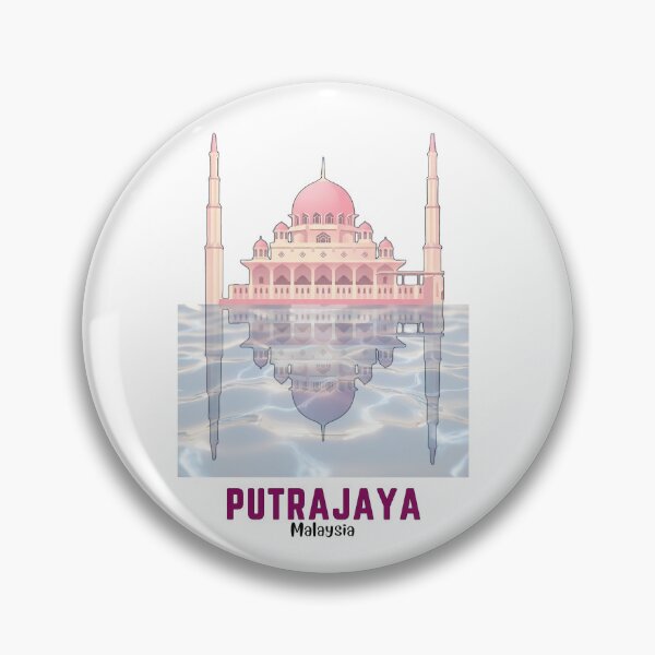 Item preview, Putra Mosque Putrajaya - The Pink Mosque Malaysia Art designed and sold by Digital Dreams Arts.
