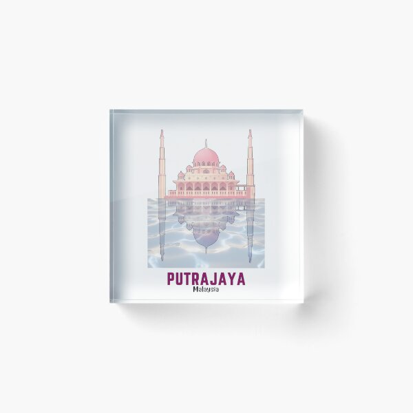 Item preview, Putra Mosque Putrajaya - The Pink Mosque Malaysia Art designed and sold by Digital Dreams Arts.