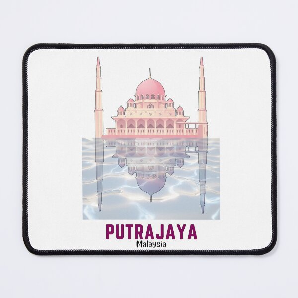 Item preview, Putra Mosque Putrajaya - The Pink Mosque Malaysia Art designed and sold by Digital Dreams Arts.