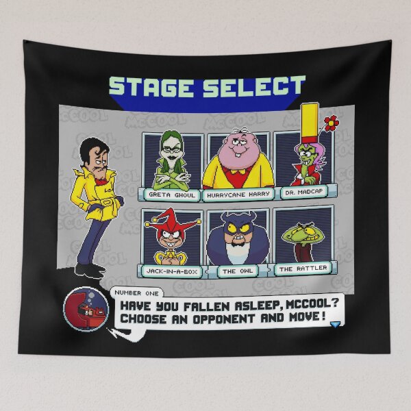 Item preview, Stage select screen of a non-existent game designed and sold by ChillerTyp.