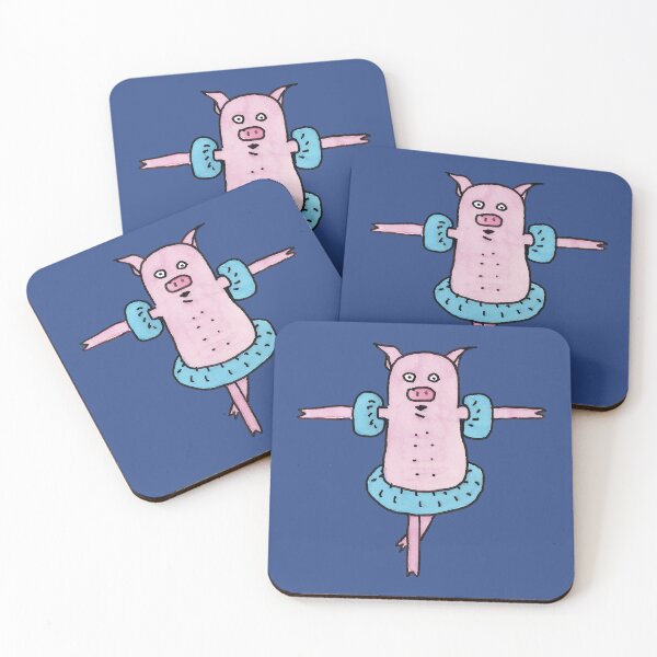 Item preview, Pink piglets having fun in the bath designed and sold by sanbrill.