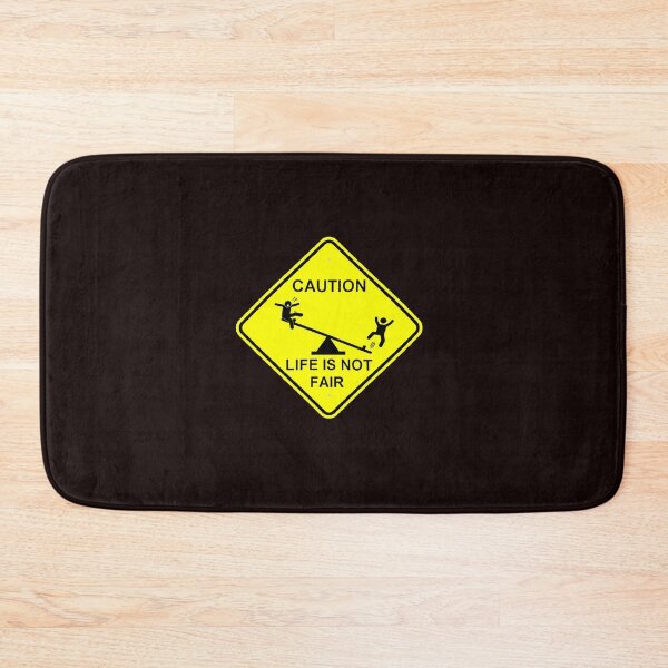 Item preview, seesaw caution sign life not fair logo designed and sold by VWscout2.
