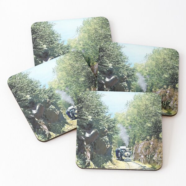 Item preview, Vintage Steam Locomotive At Summit Cut, Green Mountain designed and sold by Susan Savad.