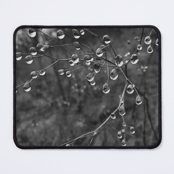 Item preview, Nature's Crystal Symphony: A Monochrome Dance of Raindrops designed and sold by dream of forest ART.