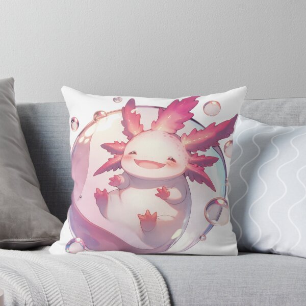 Item preview, Cute happy axolotl bubbles designed and sold by SMARTKIT  DESIGNAGENCY.