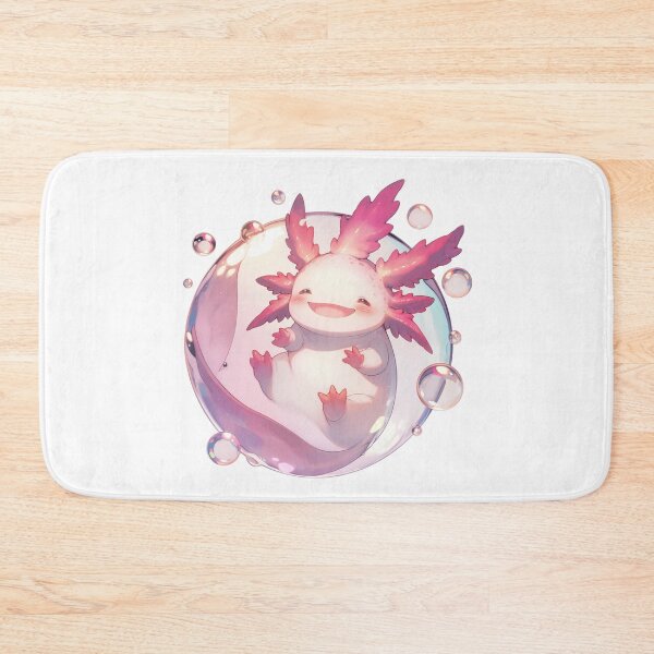 Item preview, Cute happy axolotl bubbles designed and sold by SMARTKIT  DESIGNAGENCY.