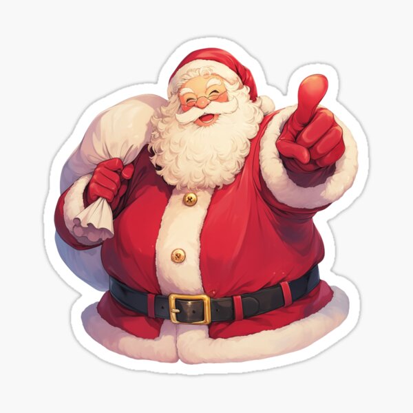 Item preview, Happy Santa Claus Holiday Design // Cozy Winter Vibes // Cartoon Christmas Art designed and sold by PatternFly.
