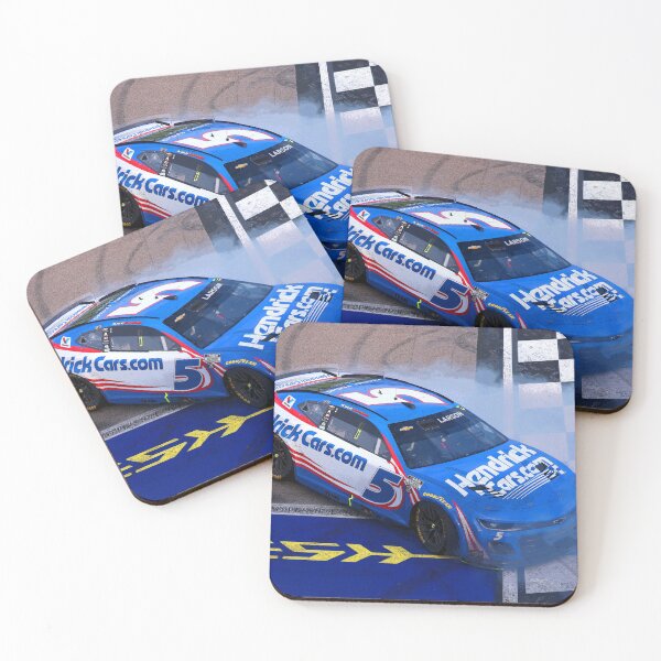Item preview, Kyle Larson doing donuts on the finish line to celebrate his victory in his 2025 Nascar Cupcar abstract designed and sold by Rodissimus1984.