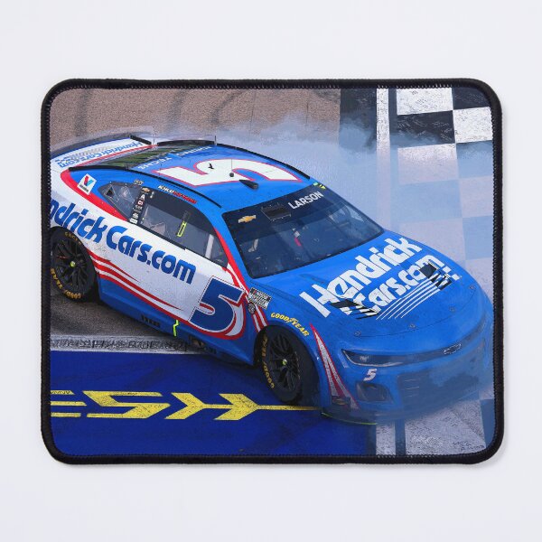 Item preview, Kyle Larson doing donuts on the finish line to celebrate his victory in his 2025 Nascar Cupcar abstract designed and sold by Rodissimus1984.