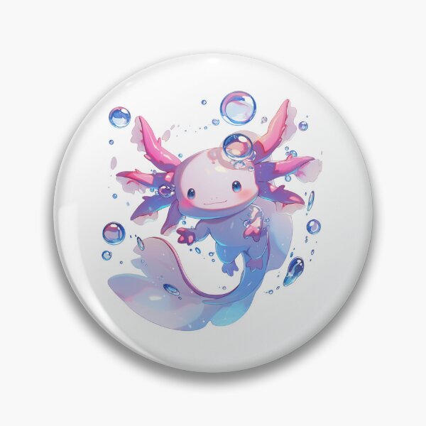 Item preview, Cute happy axolotl bubbles designed and sold by SMARTKIT  DESIGNAGENCY.