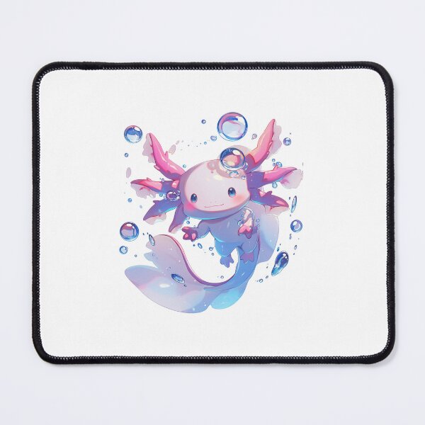 Item preview, Cute happy axolotl bubbles designed and sold by SMARTKIT DESIGNAGENCY.
