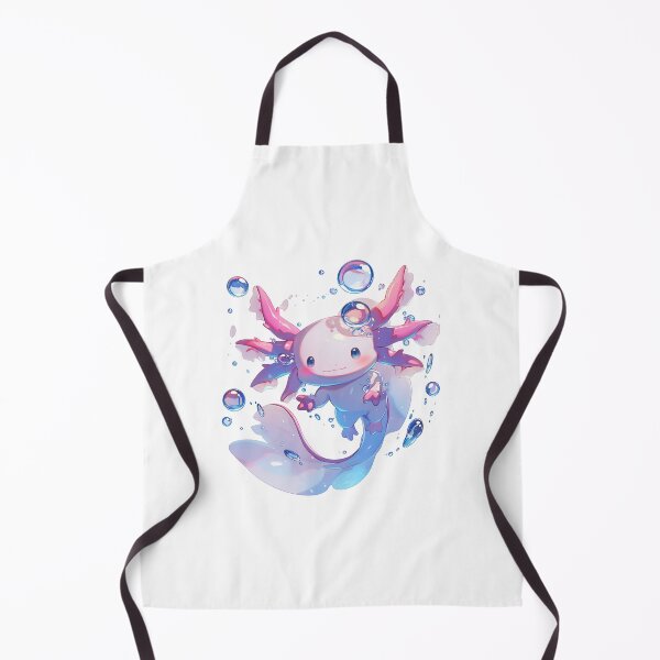 Item preview, Cute happy axolotl bubbles designed and sold by SMARTKIT DESIGNAGENCY.