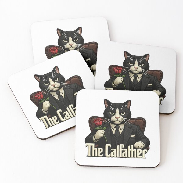 Item preview, The Catfather Tuxedo Cat Godfather Parody Funny Cat Dad Mafia Cat Lover Gift designed and sold by GeniePixel.