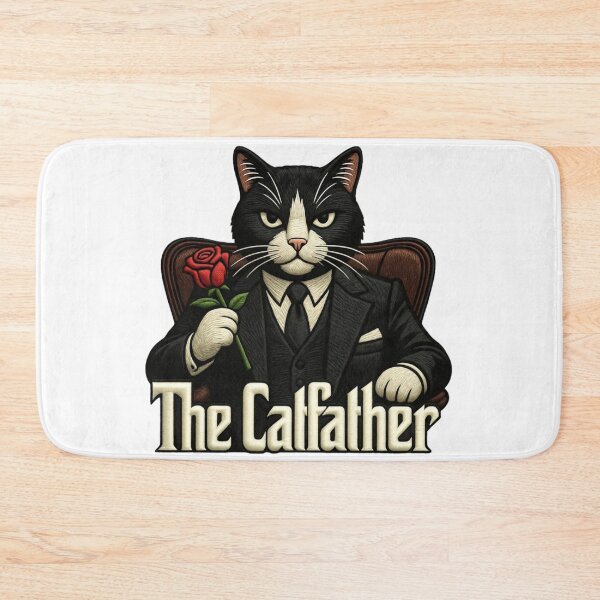 Item preview, The Catfather Tuxedo Cat Godfather Parody Funny Cat Dad Mafia Cat Lover Gift designed and sold by GeniePixel.